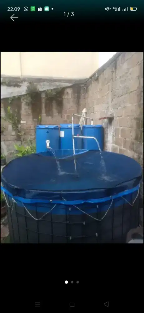 Terpal Kolam Bundar Bioflok Orchid Asli