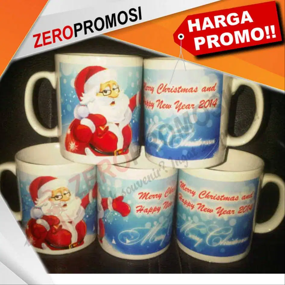 Mug Souvenir Murah christmas and happy new year