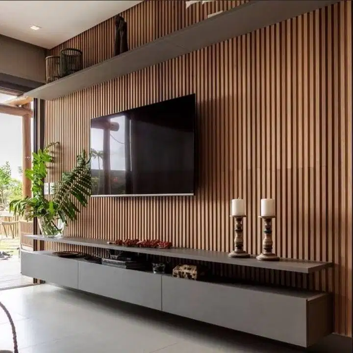 WALLPANEL WPC KISI KAYU DEKORASI DINDING UKURAN 16CM x 2,9METER