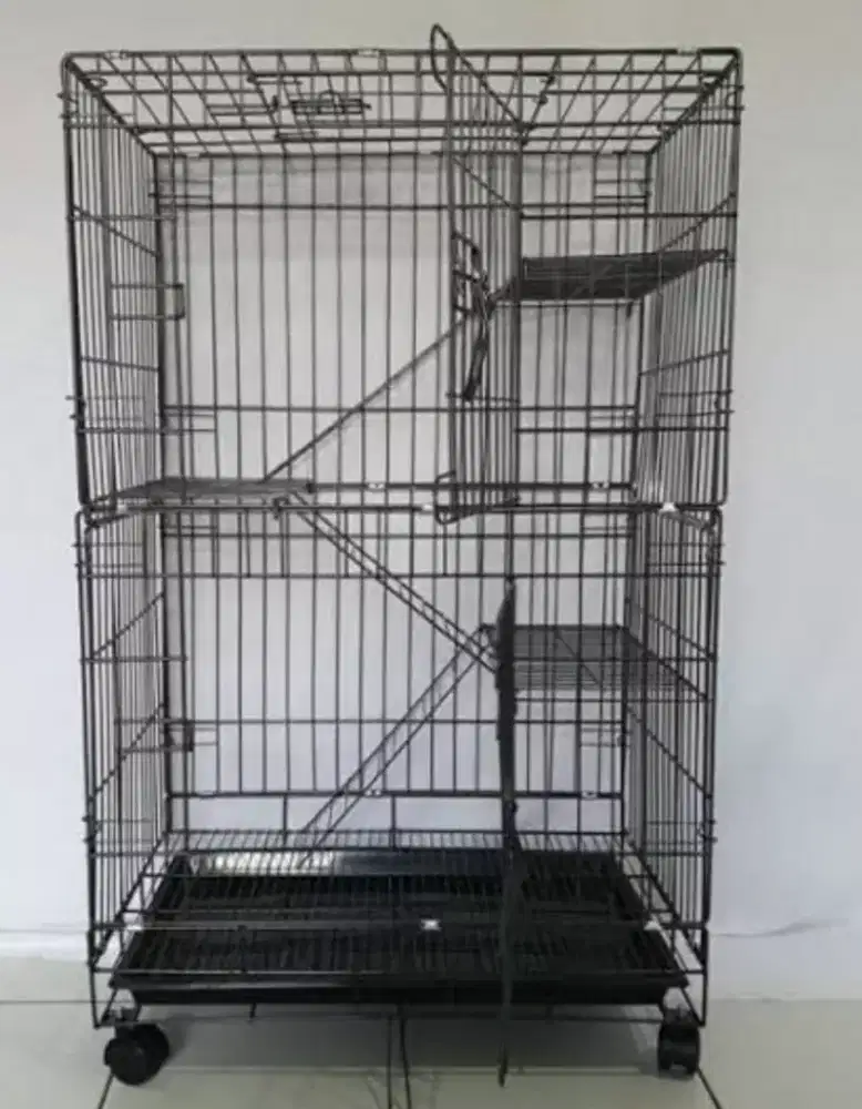 Kandang kucing 75cm 3 tingkat Baru stok
