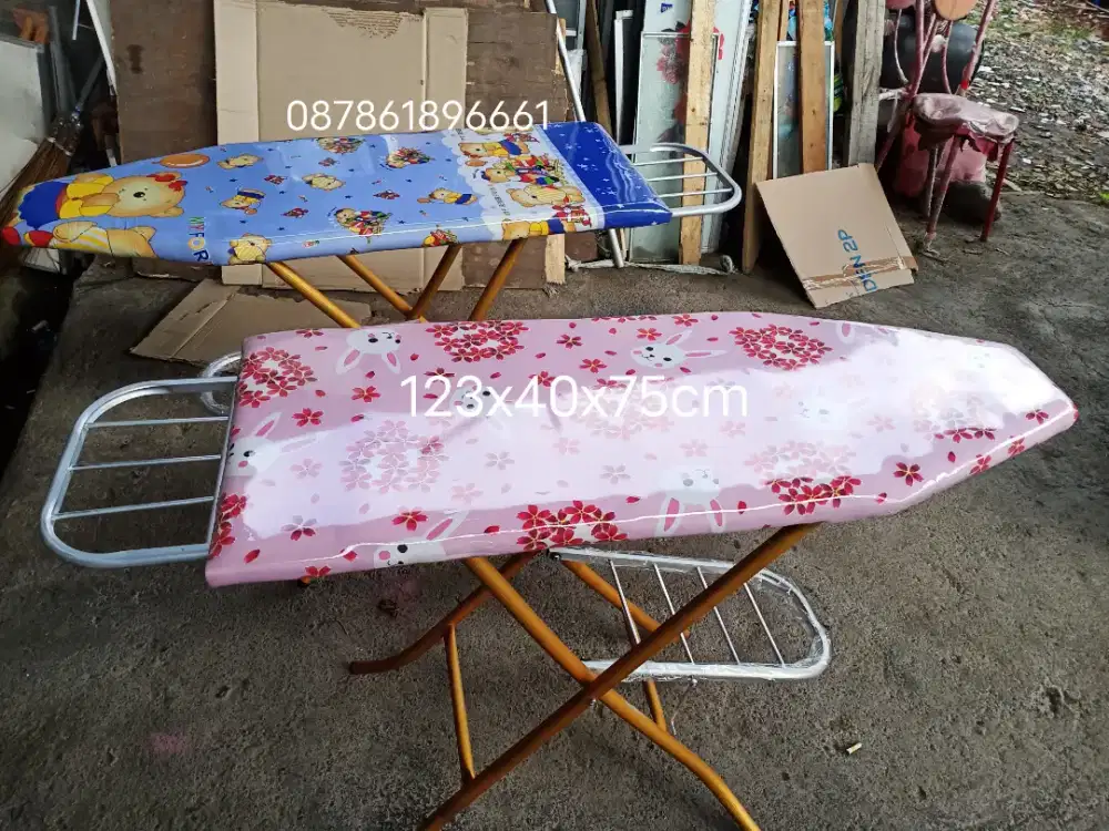 Meja gosok setrika aluminium123x40x75cm