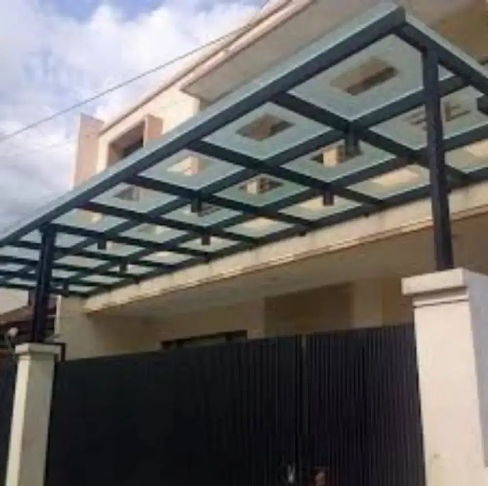 Kanopi  kaca tempred termurah 7372