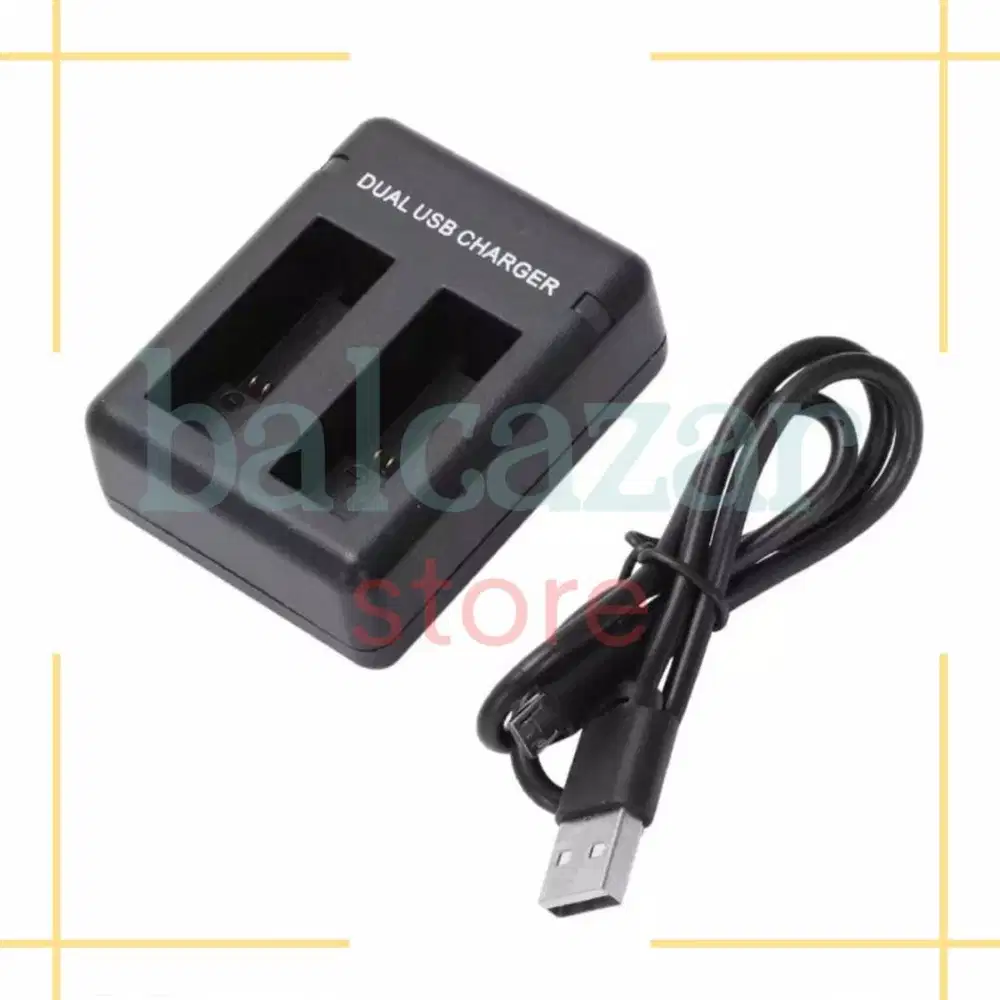 Charger Baterai 2 Dual Slot GoPro Hero 5 / 6 / 7 / 8