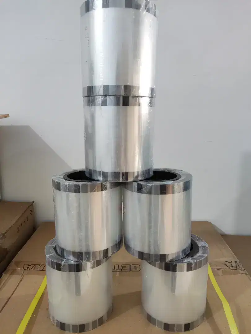 Plastik roll lid cup sealer tutup minuman polos