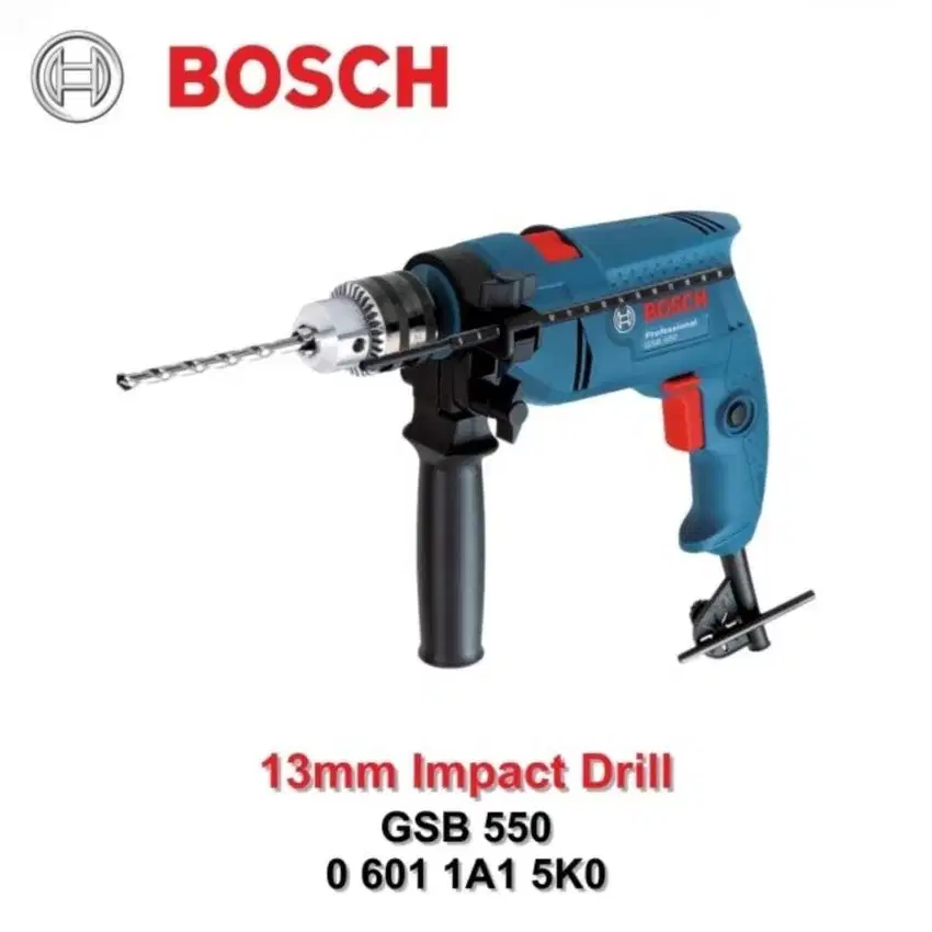 Mesin bor tembok kayu beton impact drill 13mm Bosch GSB550