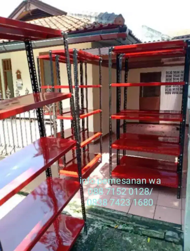 Rak besi siku lubang serbaguna berkualitas