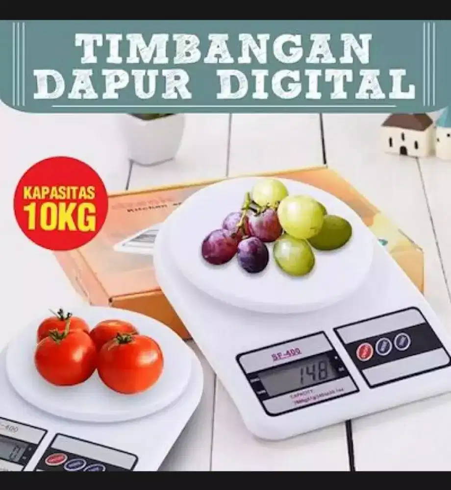 Timbangan digital duduk 10 kg + baterai