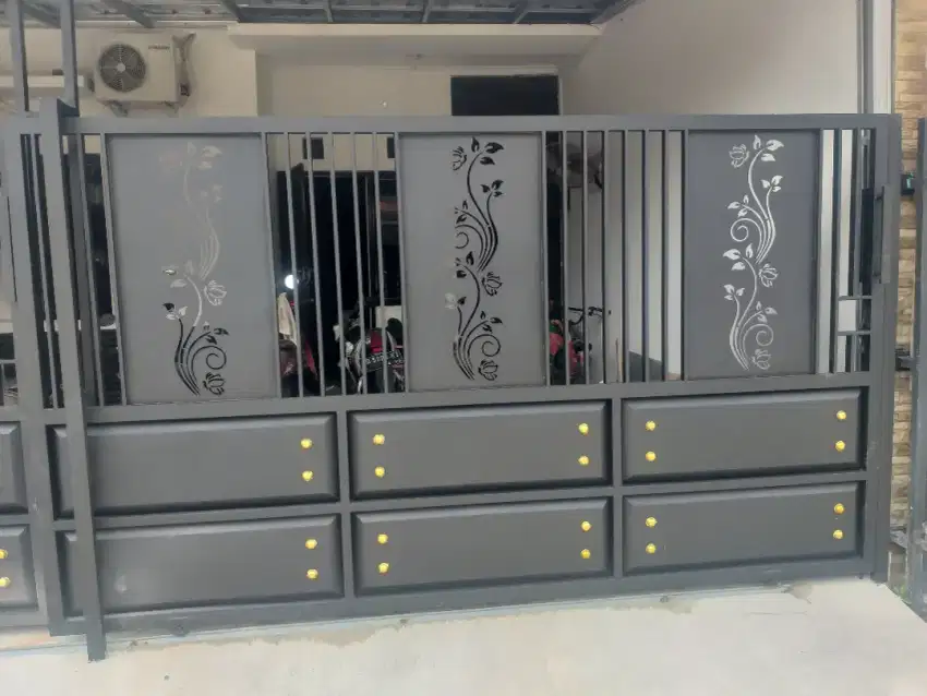 Pagar motip plat cotip dan bending