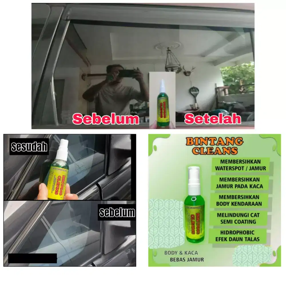 PEMBERSIH JAMUR KERAK KACA PALING AMPUH BINTANG CLEANS