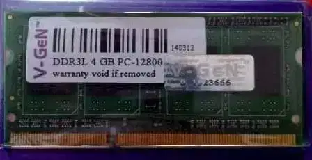 Ram laptop new Vgen 4gb Ddr3l pc3l Pc12800