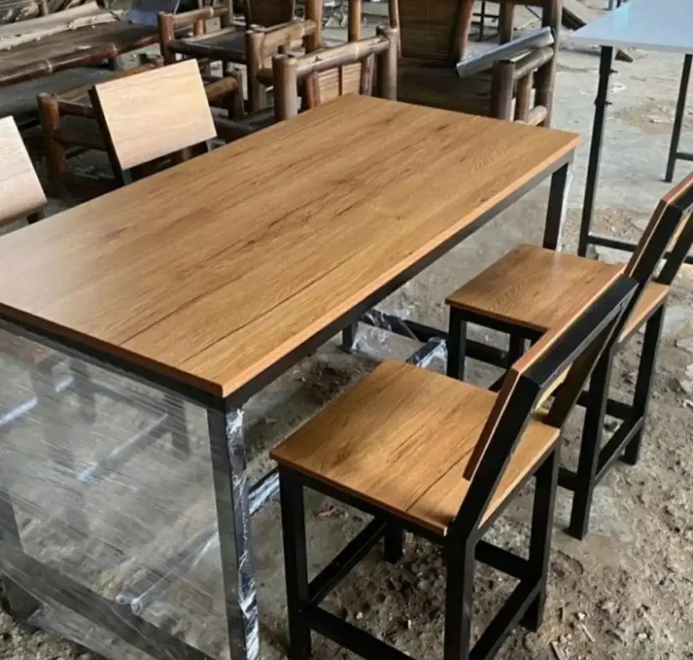 Set meja makan / cafe / kantin sekolah