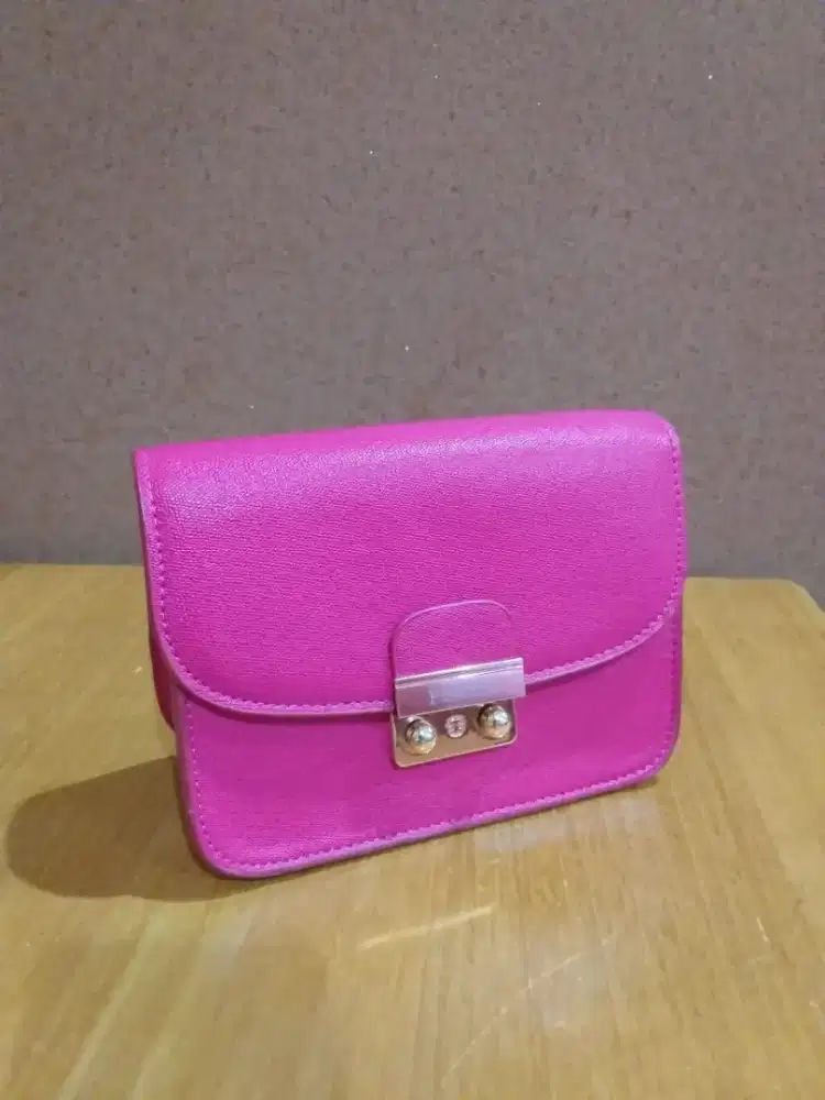 tas pink 2 fungsi
