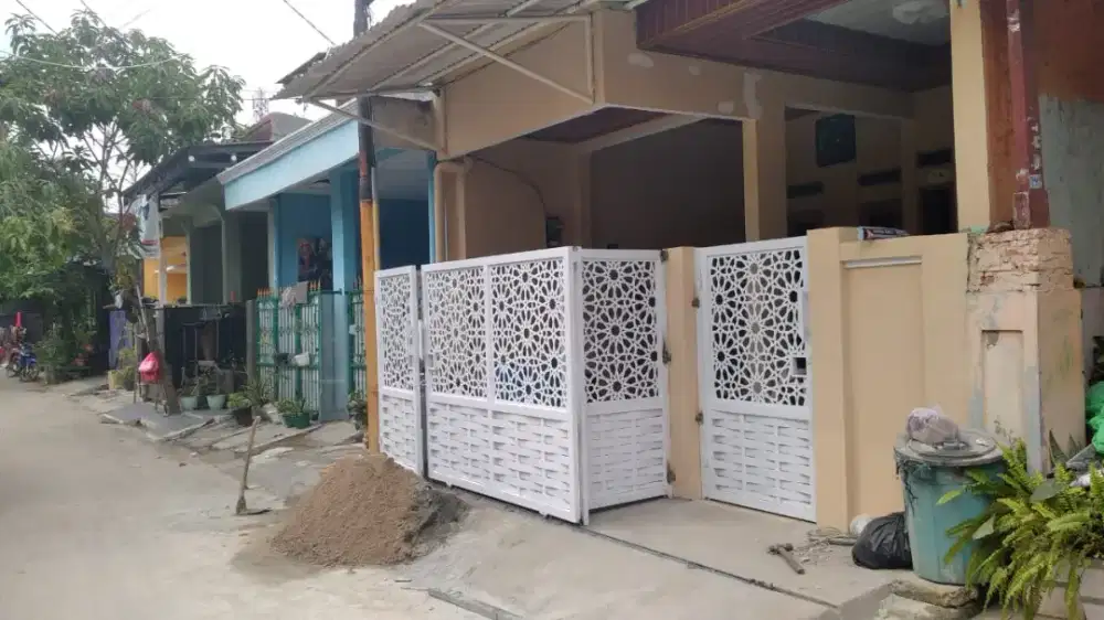 Pintu dorong laser kating