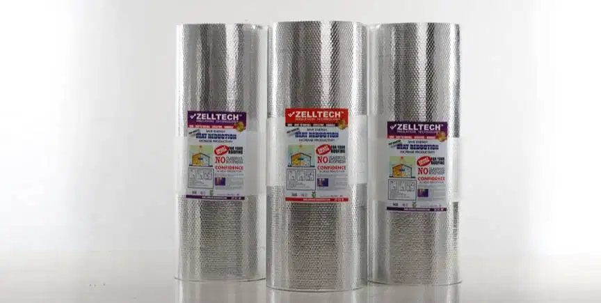 Aluminium Foil Zelltech + jasa pemasangan  ( harga sendiri )