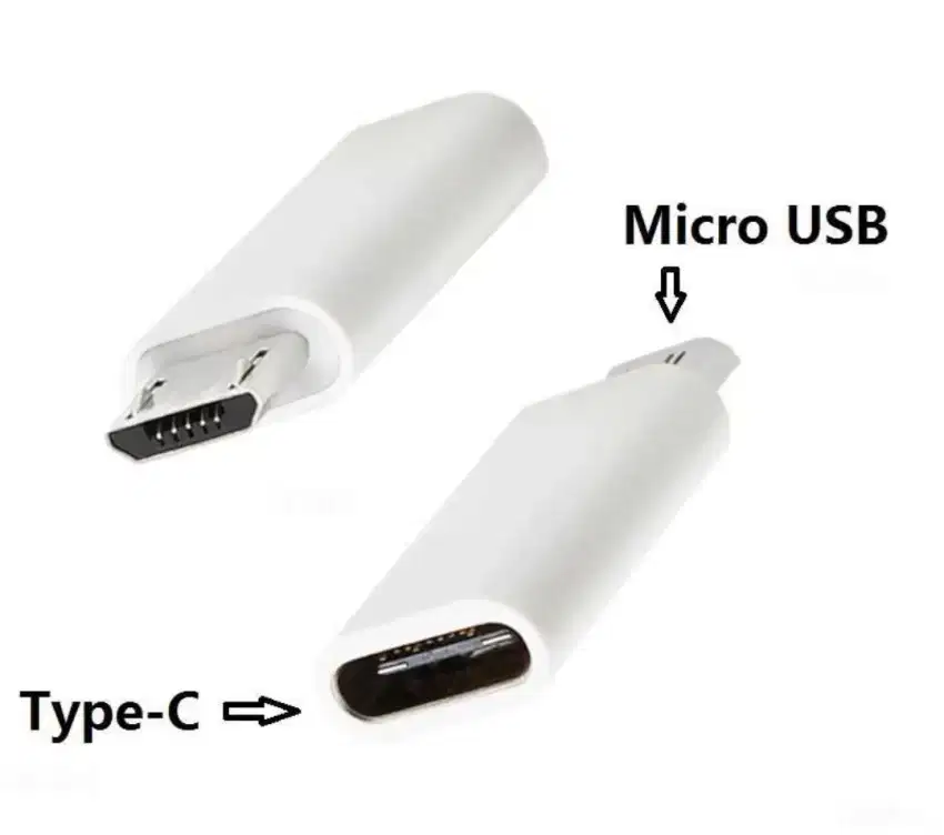 1x Converter kabel TYPE C ke  Micro USB