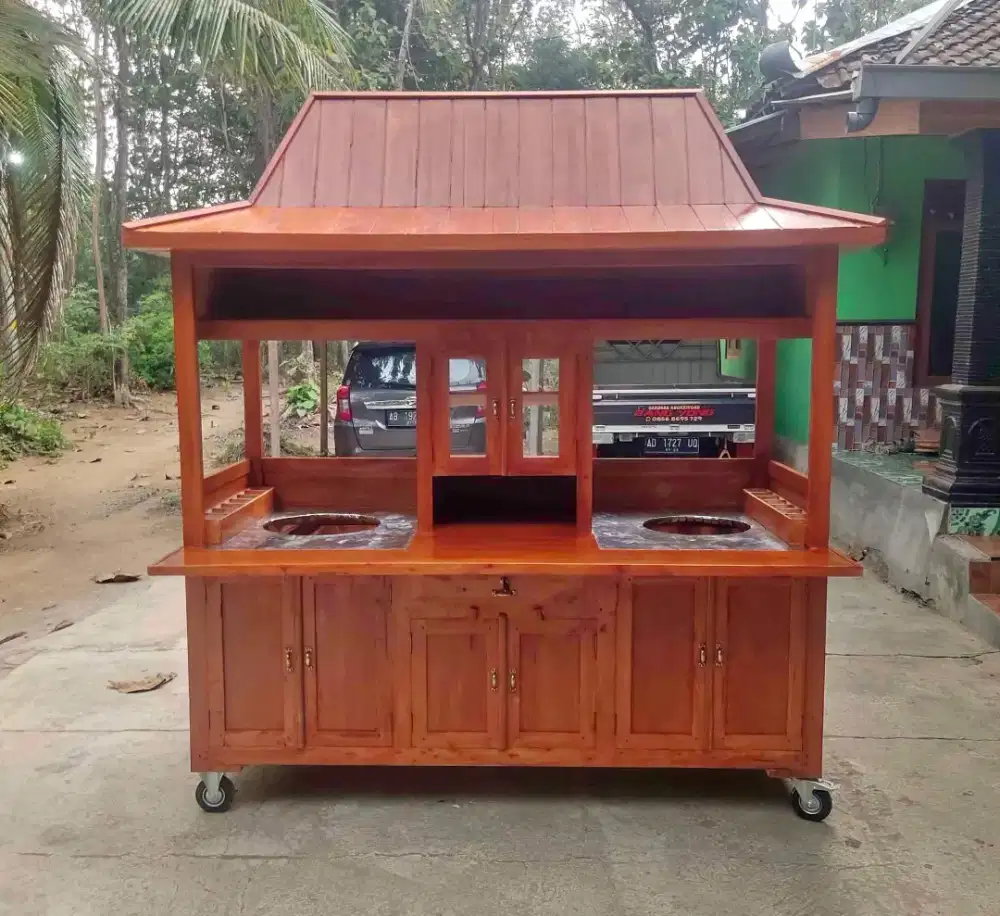 Gerobak mie ayam bakso 2 tungku