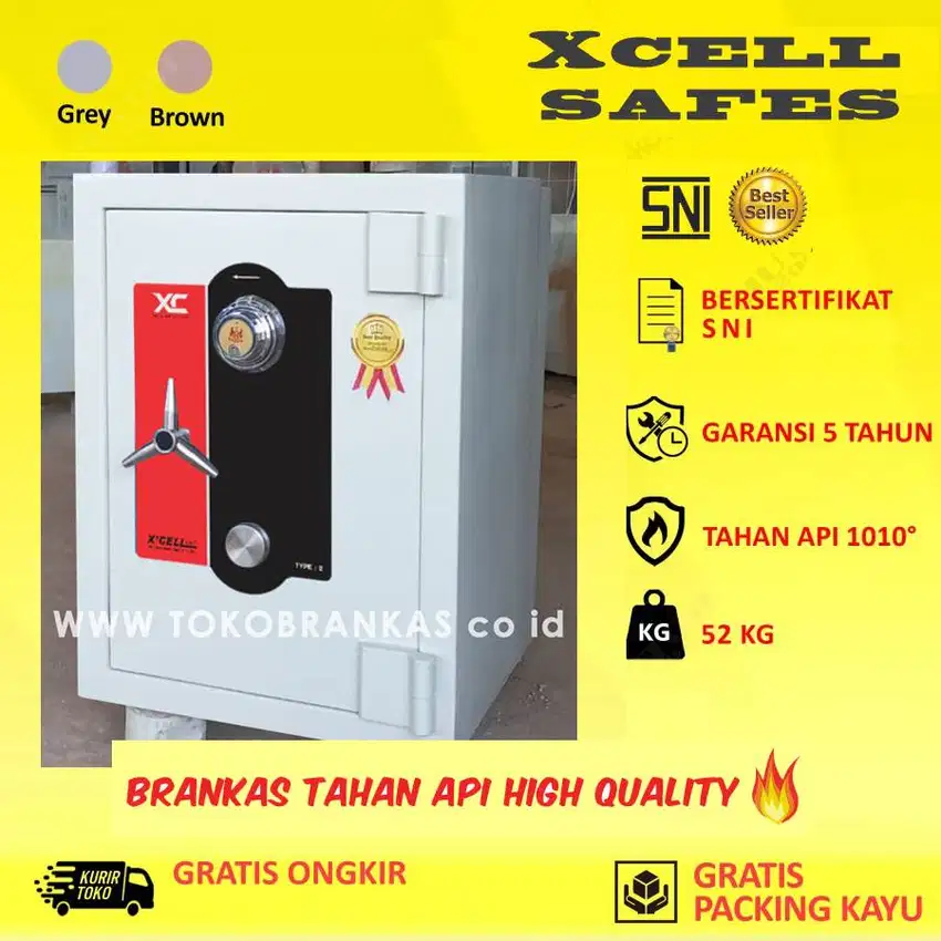 Brankas XCELL Tingi 150 Tahan Api Garansi cash box noONGKIR baru bekas