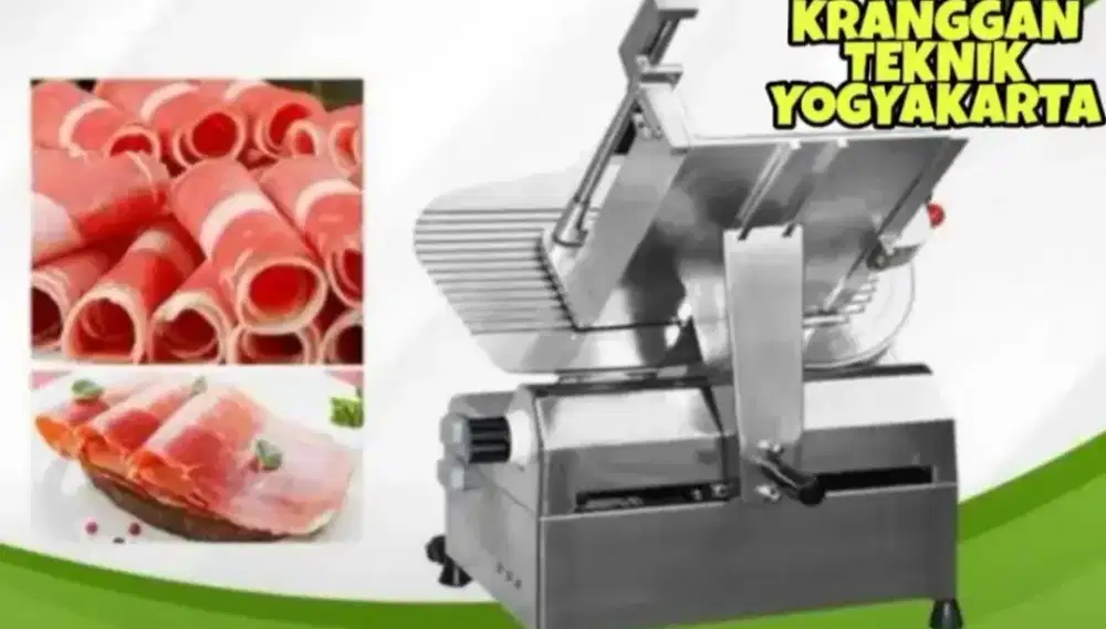 (KRANGGAN TEKNIK)terlengkap mesin meat slicer full otomatis