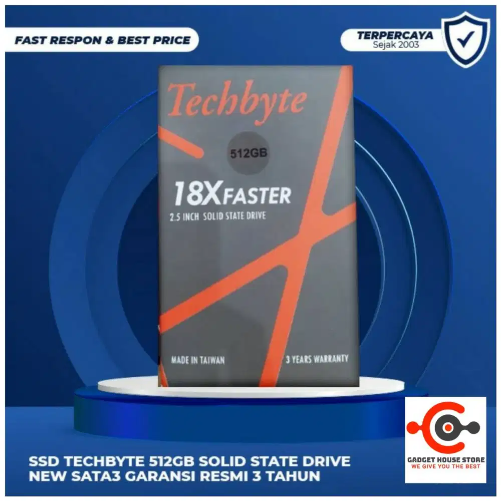 SSD Techbyte 512GB Garansi 3 Tahun