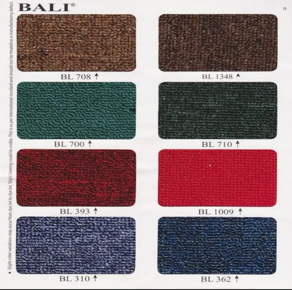 Karpet belgium tebal meteran