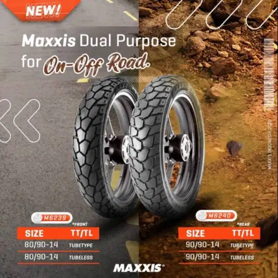 90/90-14 M6240 TUBELESS Ban Motor ON OF ROAD