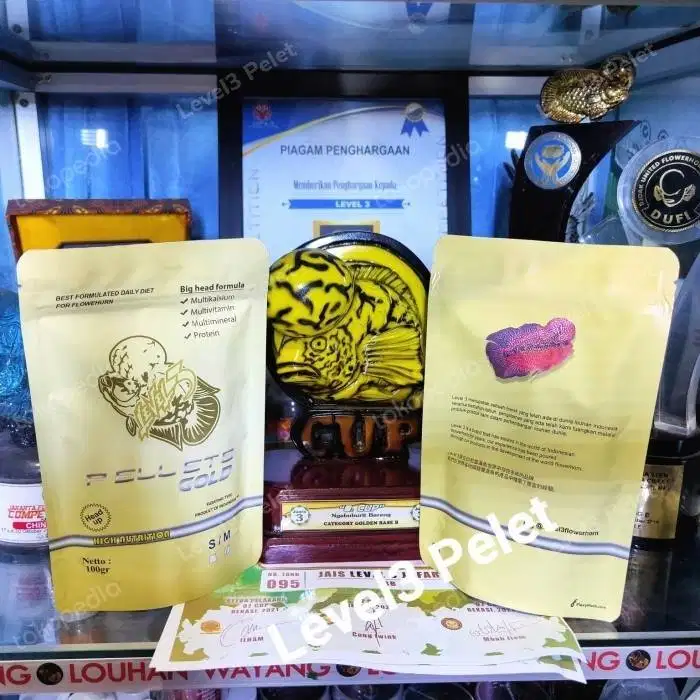 Pelet ikan louhan Gold LEVEL3
