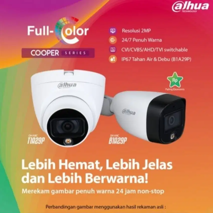 CCTV MURAH FULL COLOR 2MP