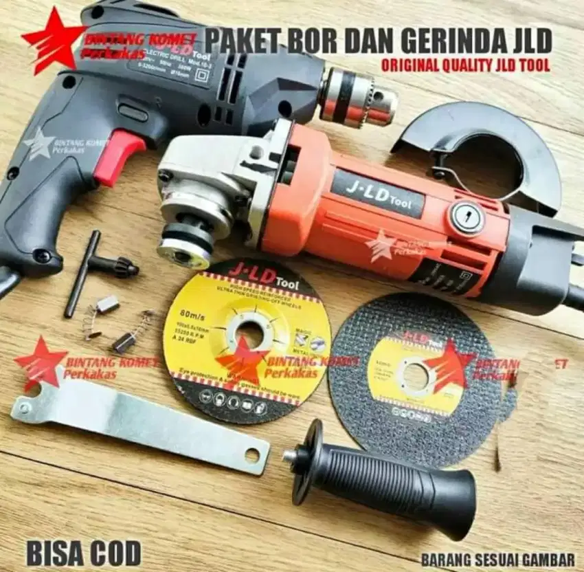 Paket Bor Dan Gerinda Jld Tools