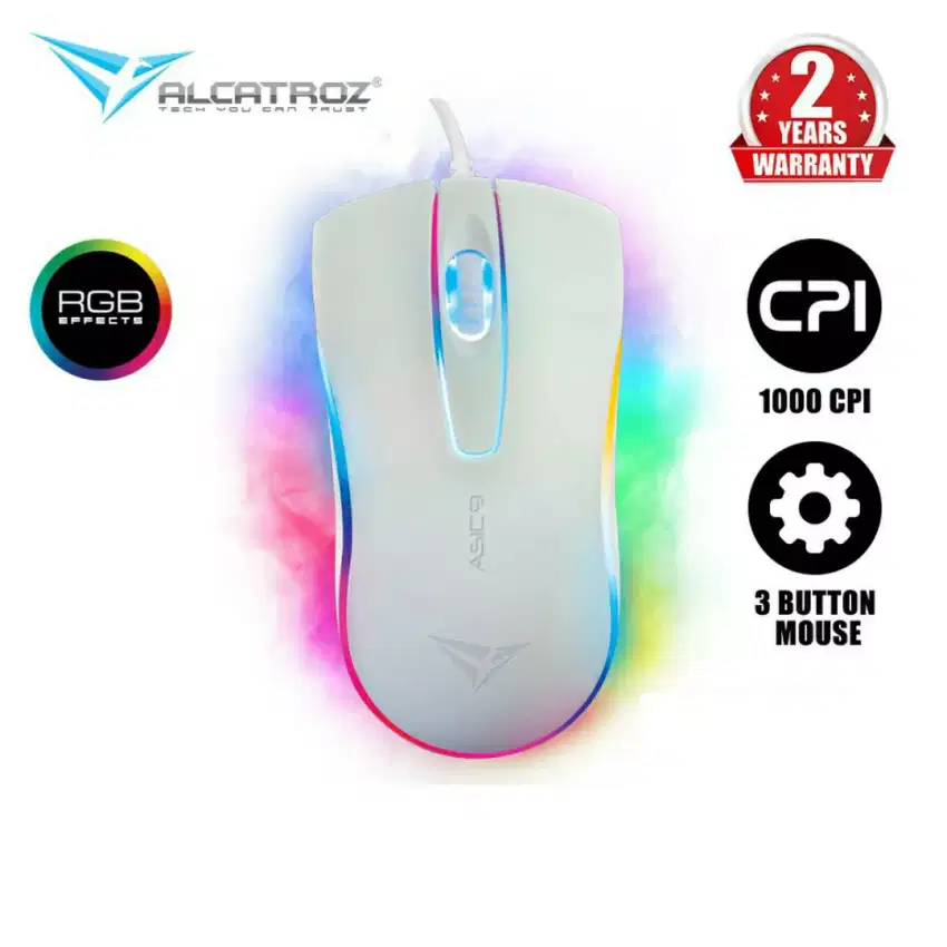 Gaming Mouse Asic 9 RGB FX 1000CPI Wired by Alcatroz