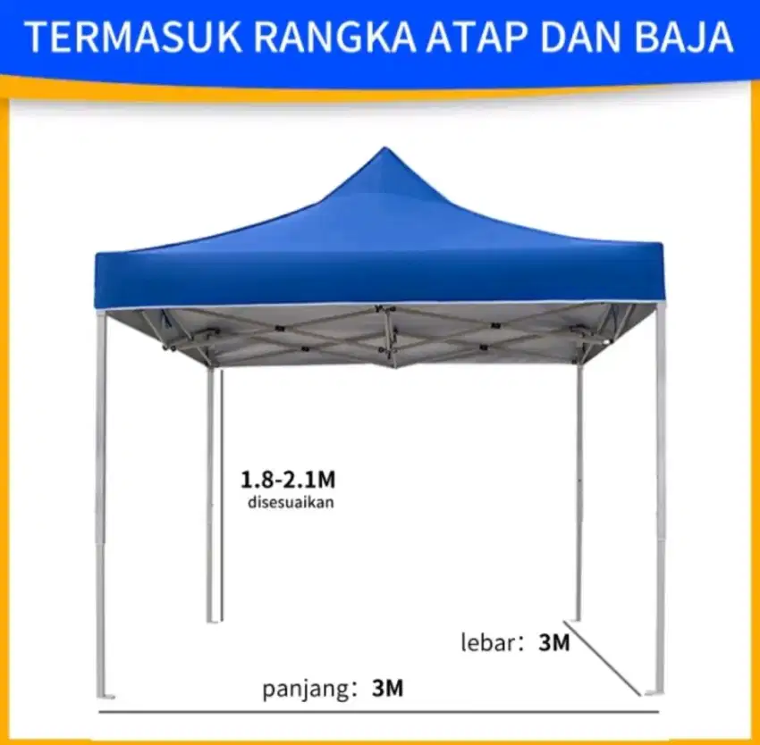 Tenda lipat kafe,tenda taman,tenda bazar