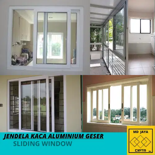 jendela pintu kaca aluminium desain jendela geser sliding