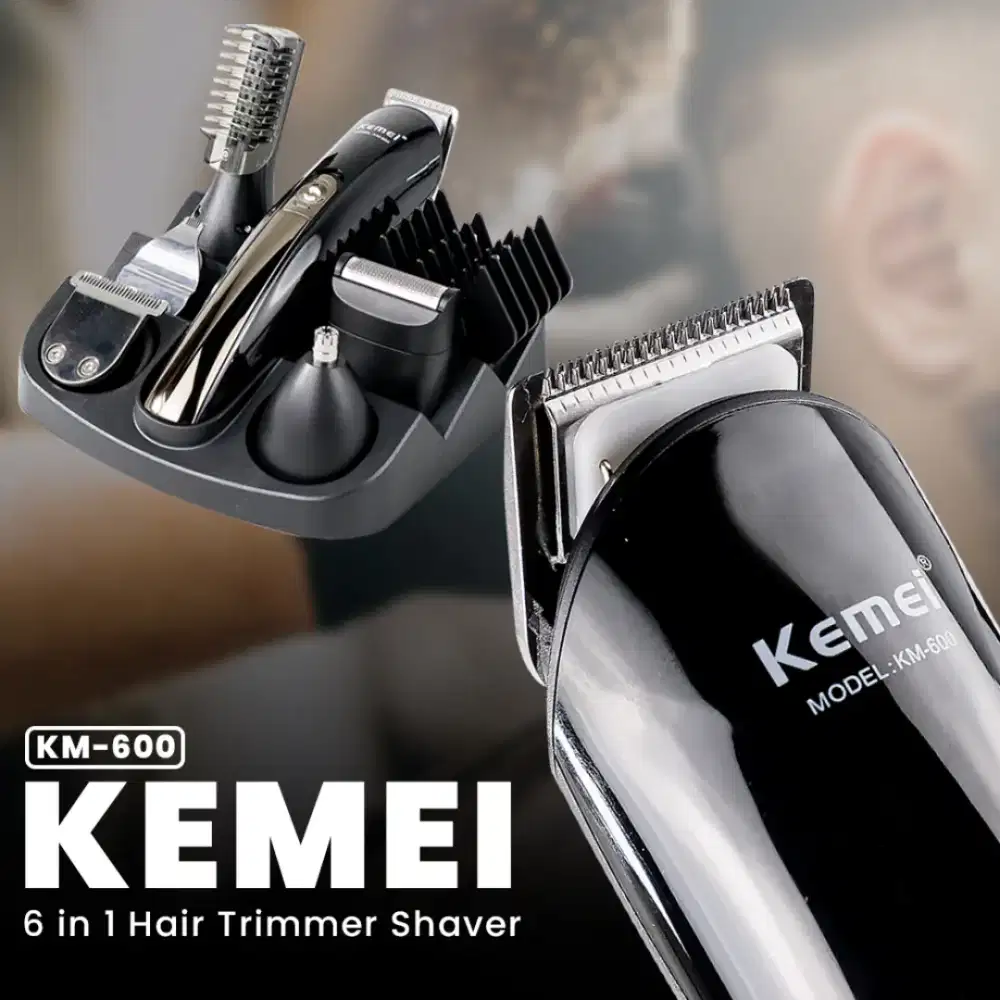 kemei alat cukur elektrik 6in1 hair trimmer shover