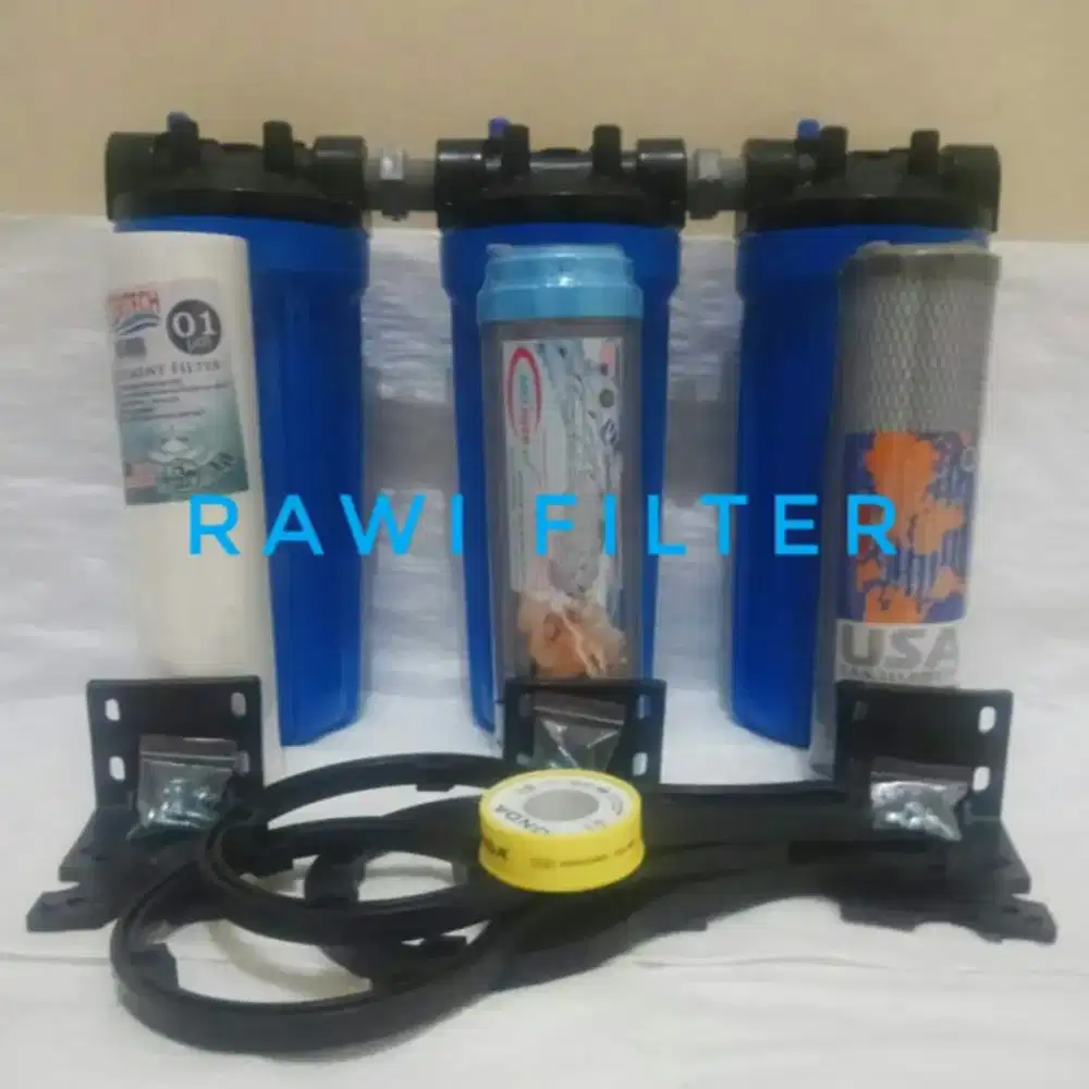 Paket Filter Air 3 Housing Blue 10inch