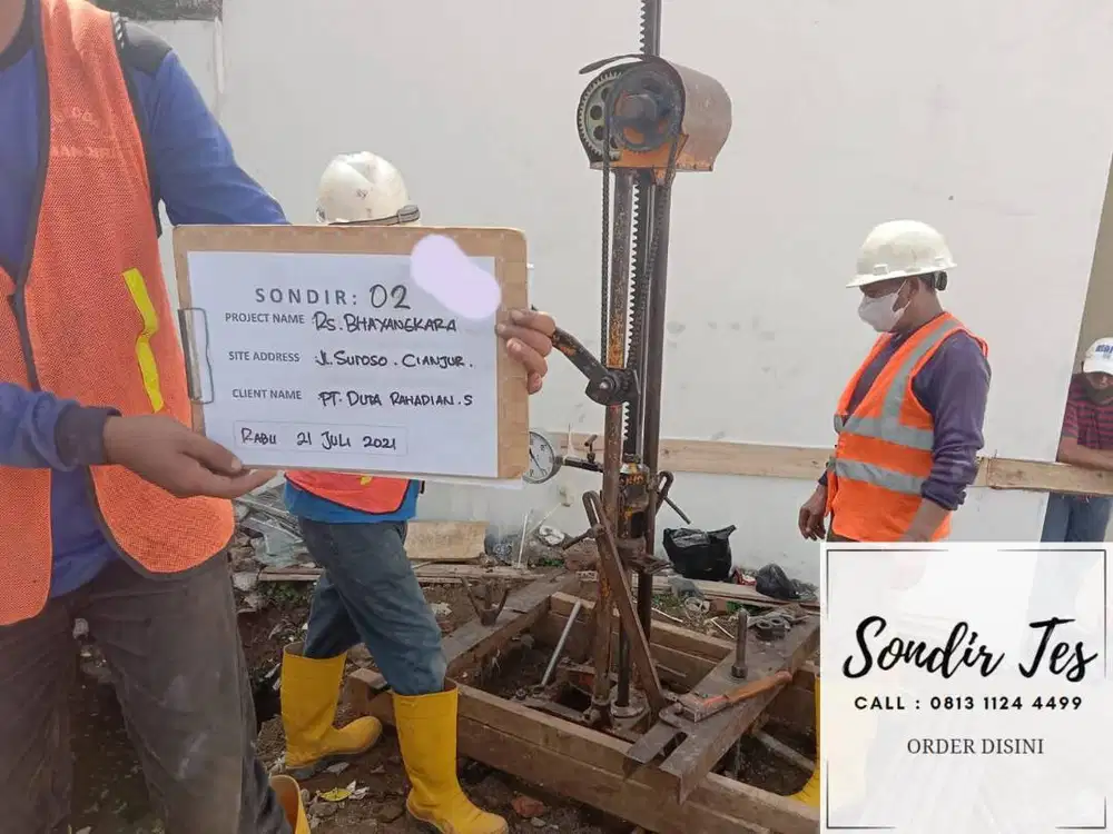 Jasa Sondir Test , Borepile Pondasi Rumah dan Bor Air Tangsel