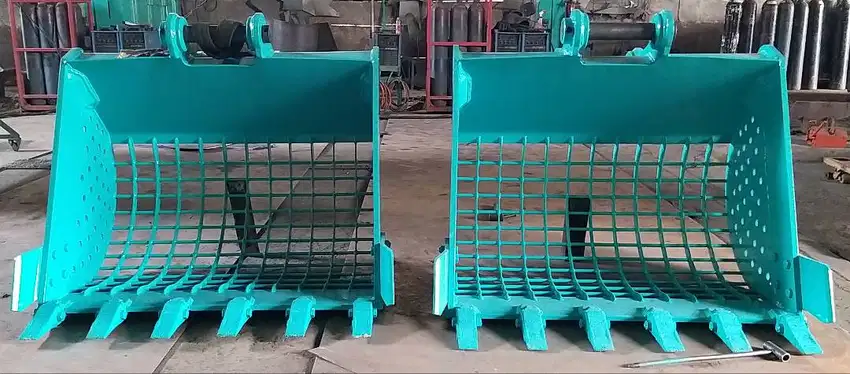 BUCKET SCREEN BATU,ECENG GONDOK,RUMPUT EXCAVATOR KELAS 5,7,10,13,20TON