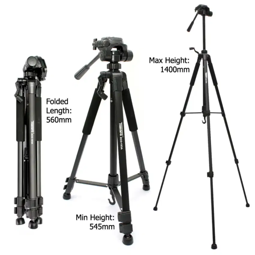 Tripod Eksklusif utk Kamera, HP = RINGAN + KOKOH ++ BONUS TAS