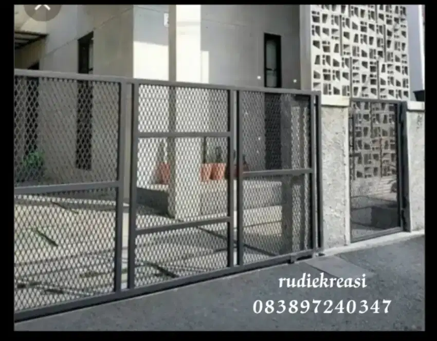 Pintu pagar minimalis mewah dan modern