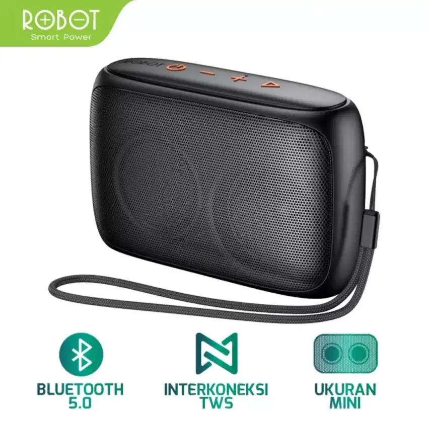 ROBOT Speaker Bluetooth 5.0 Mini Portable Support Micro SD & USB