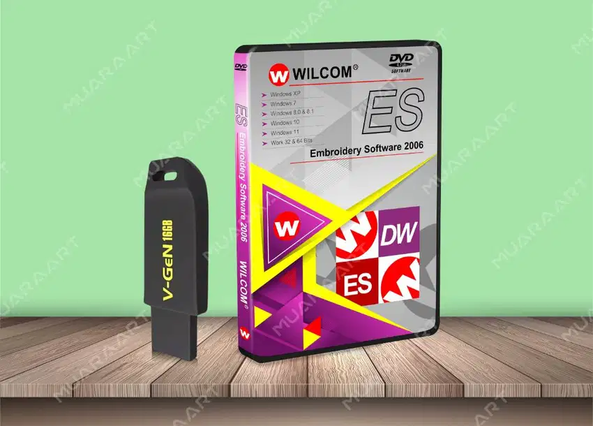 FLASHDISK Software Bordir Wilcom Embroidery Software ES 2006 SP4