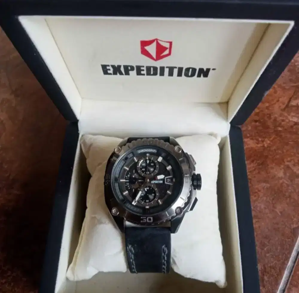 jam tangan expedition e6777m original chronograph