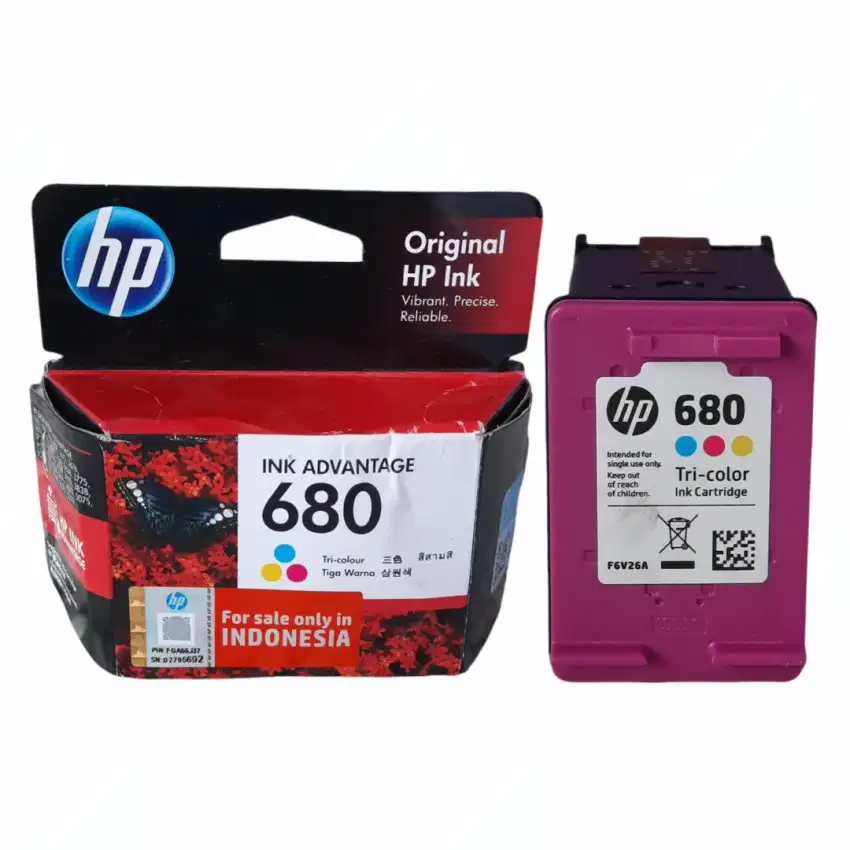 CATRIDGE KOSONG (BEKAS) TINTA PRINTER HP 680 WARNA (Tri Color)