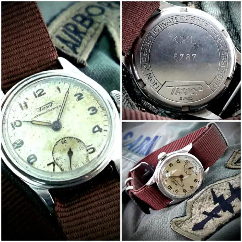 WW2 TISSOT KNIL military seiko tag heuer oris iwc antik jadul vintage