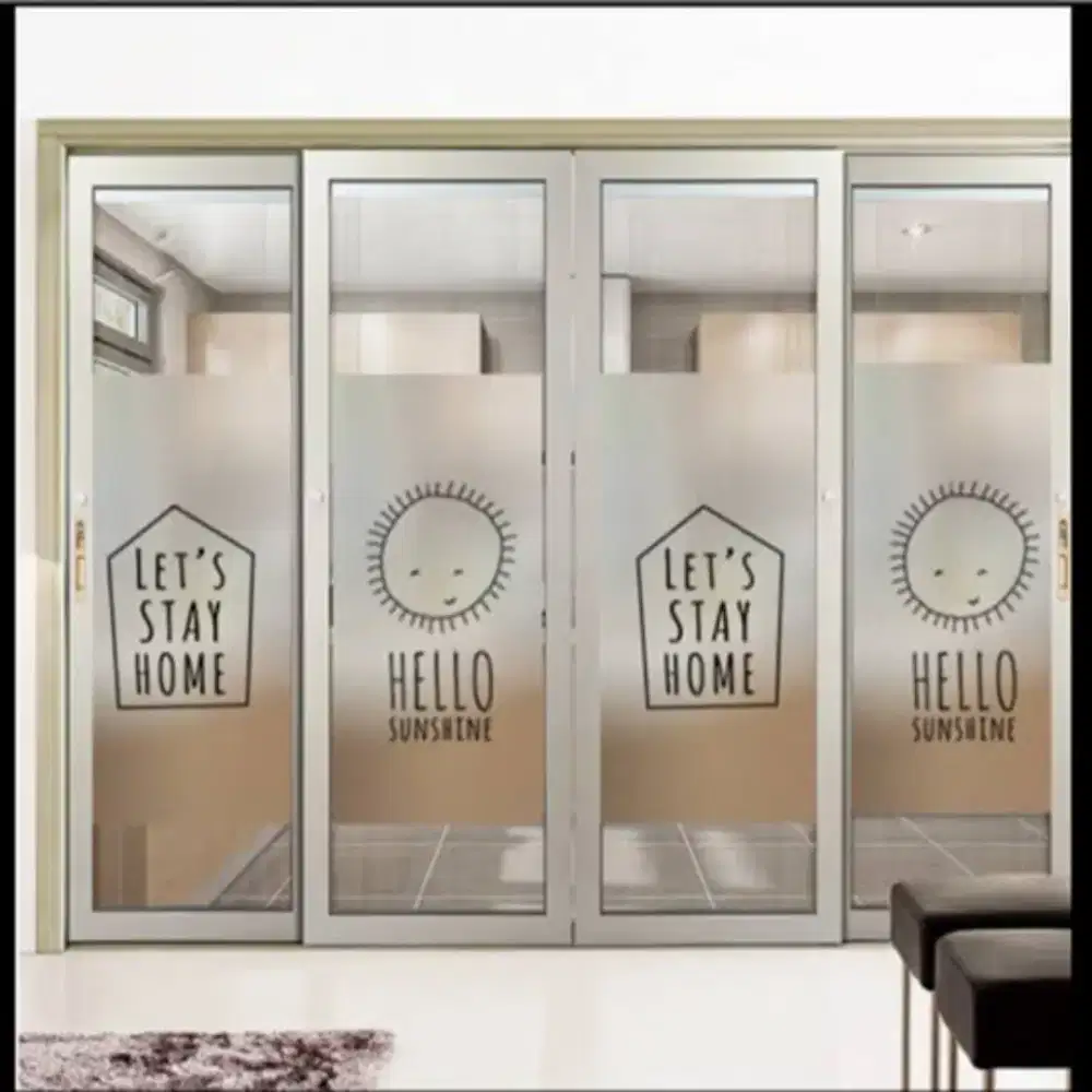 Dapurnya bisa pasang stiker Sanblas dan Kaca Film