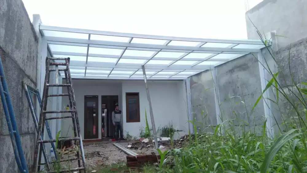 kanopi atap kaca murah awet dll