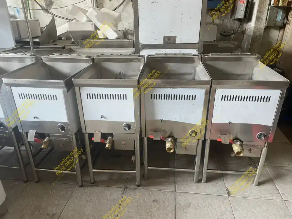 Deep Fryer Gas 30 Liter - Hemat Gas Alat Pengorengan Otomatis