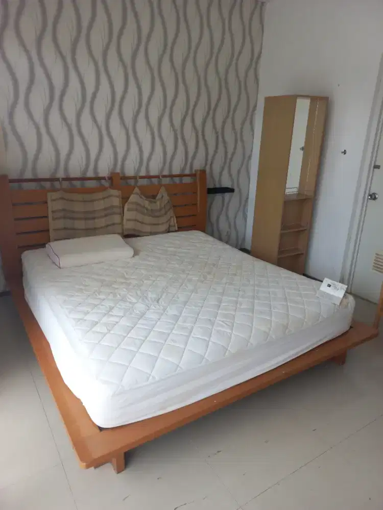 Rangka tempt tidur kayu asli