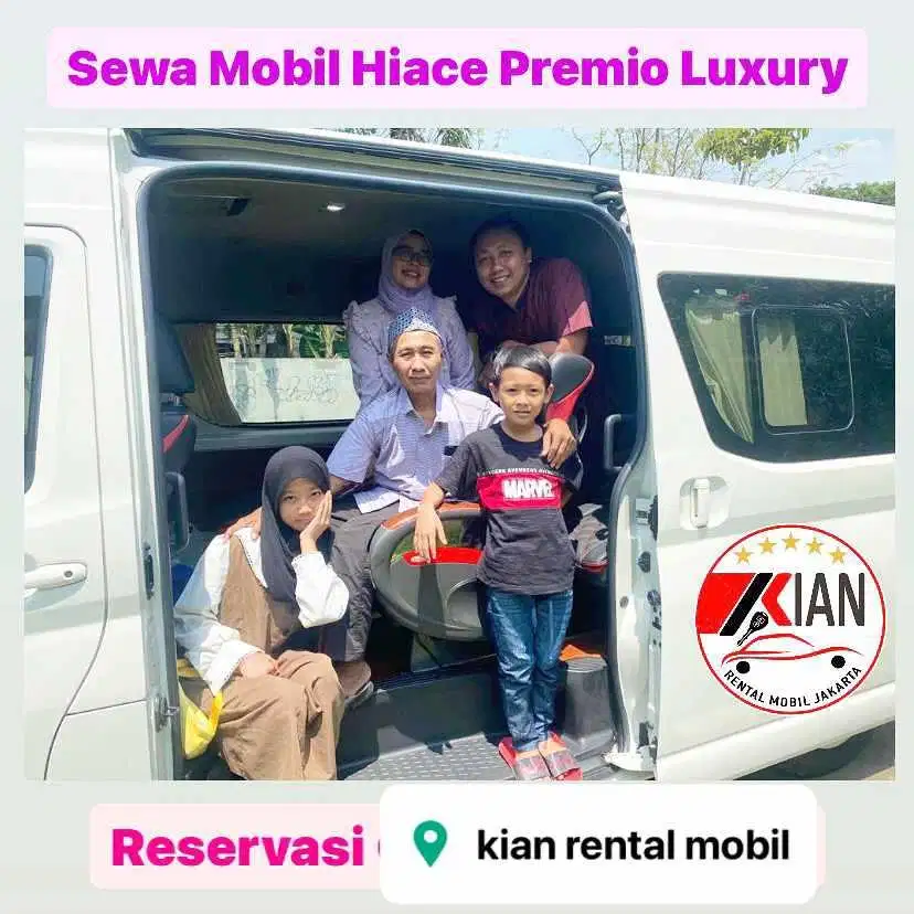 Rental Hiace Premio Luxury Murah 8-10Seat Atau Sewa Comutter 12-14seat