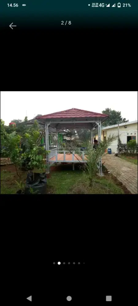 Gazebo baja ringan