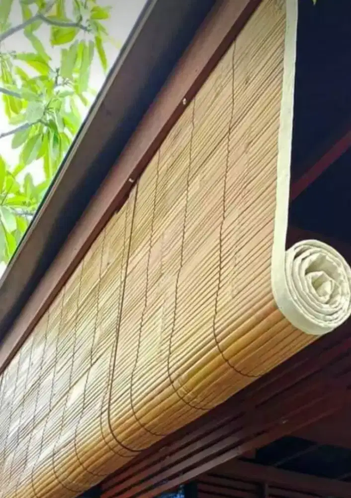 Tirai/krey bambu bali natural