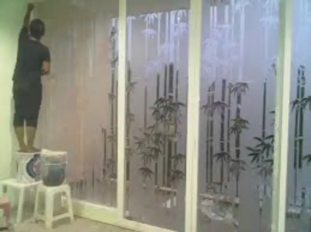 Jasa pasang kaca film dan sandblast